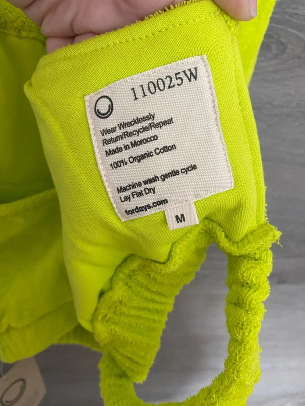 For Days Ruched Halter Top Terry NWT - Picture 5 of 5